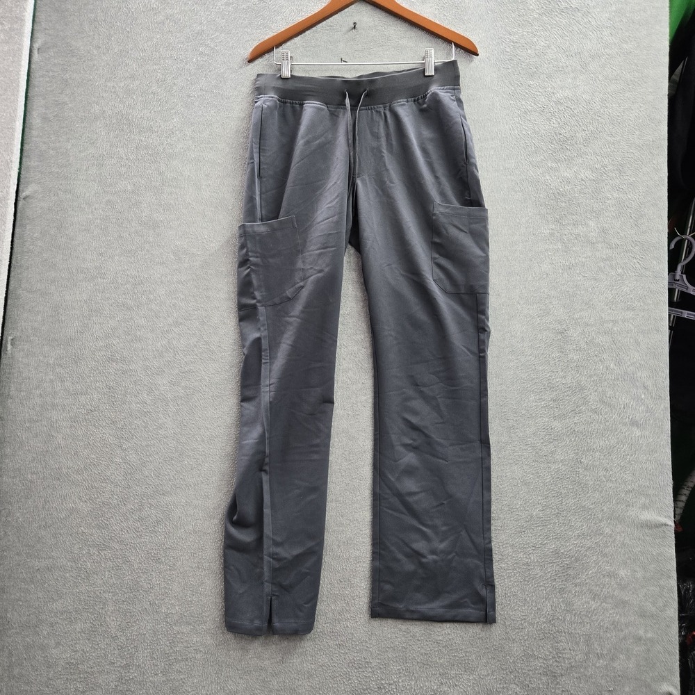 Mandala Women Scrub‎ Pants S Gray Cargo Equa-Tek 29" Inseam